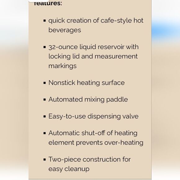Cocoa Latte Machine Back to Basics - Picture 11 of 14
